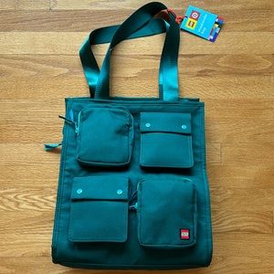 Hunter green Lego x Target weekender bag NWT